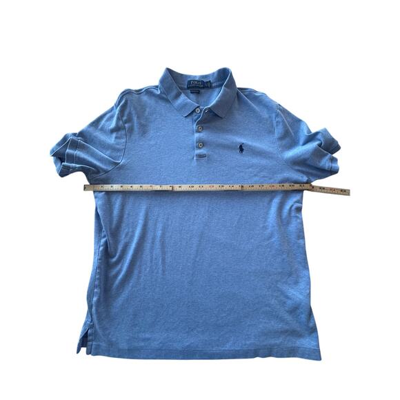 Polo Ralph Lauren Slim-Fit Jacquard Short-Sleeve Polo Shirt Large Blue - Picture 7 of 9
